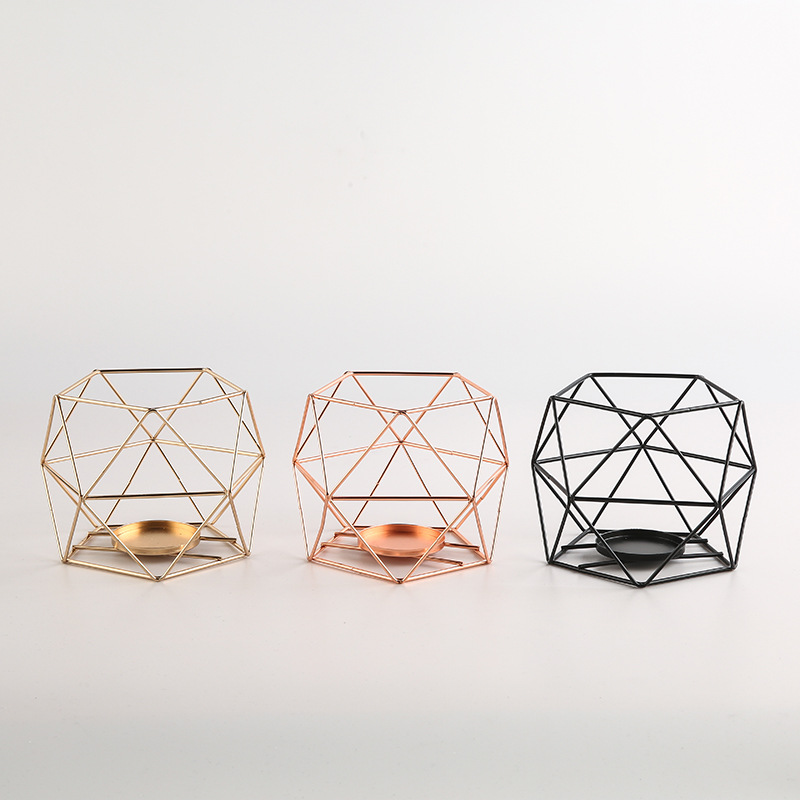 Candleholder  Small Aroma Candle Holder Creative Living Room Coffee Table Bookcase Hallway Candlestick Decoration