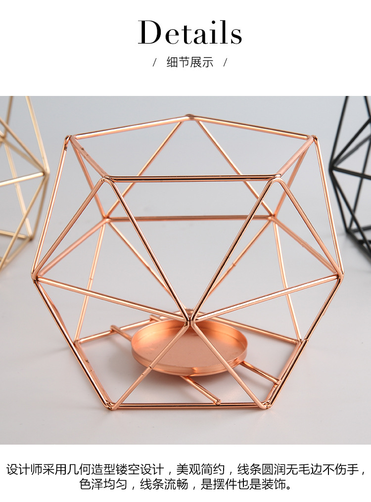 Candleholder  Small Aroma Candle Holder Creative Living Room Coffee Table Bookcase Hallway Candlestick Decoration