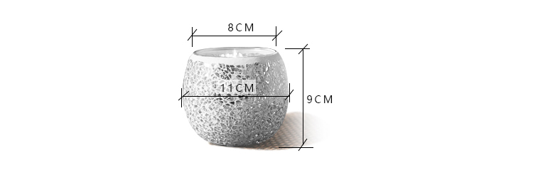 Broken Guaranteed Compensation Classic Hot Selling Product European Mosaic Glass Candlestick Candleholder