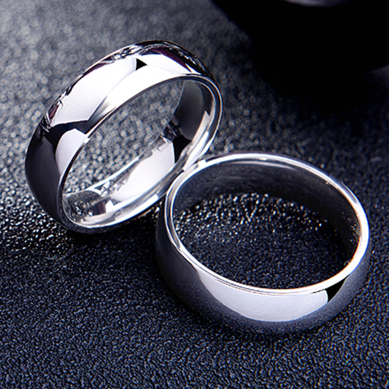 Cross-Border E-Commerce Hot Sale Simple Stainless Steel Glossy 6mm Arc Titanium Steel Ring European and American/Korean Couple Rings Ring Cross-Border E-Commerce Hot Sale Simple Stainless Steel Glossy 6mm Arc Titanium Steel Ring European and American/Korean Couple Rings Ring