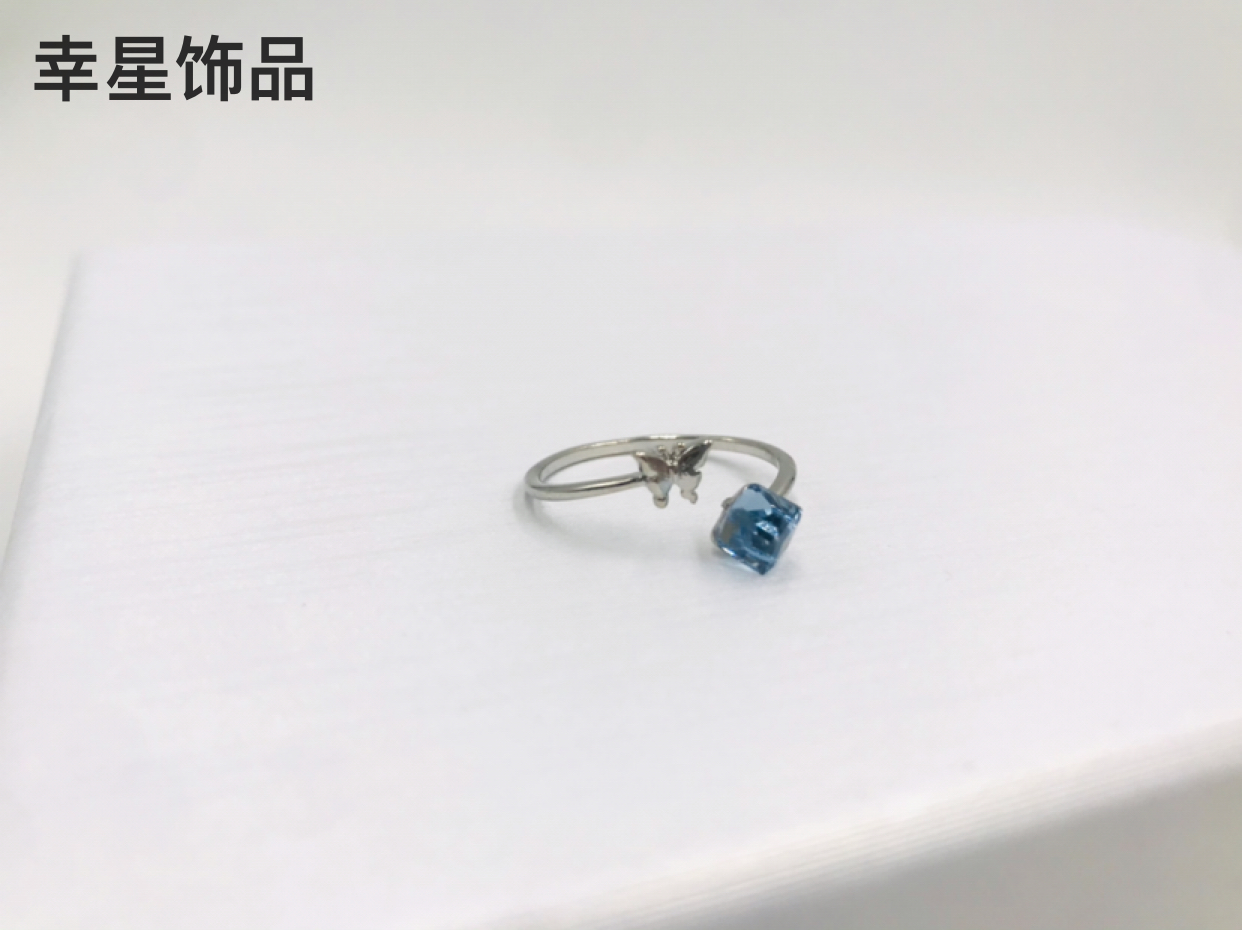 Fashion Open Women&#039;s Ring Gift Couple Rings Crystal Loose Ring Girlfriends Jewelry Ornament