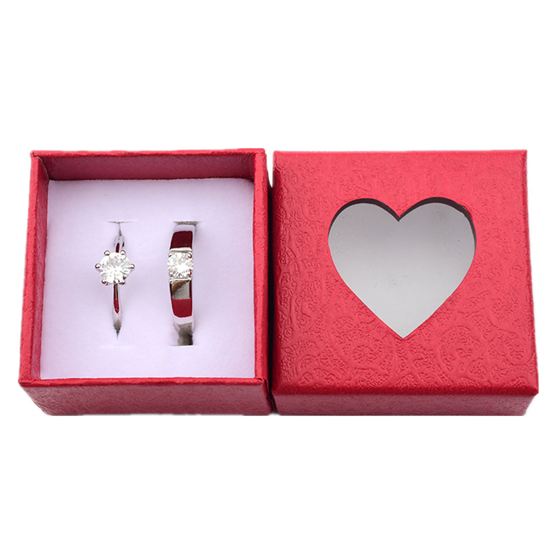 Couple Couple Rings Open Diamond Ring European and American Style Ring Set Simple Japanese and Korean Silver Ring Female Ins Adjustable Jewelry Ring