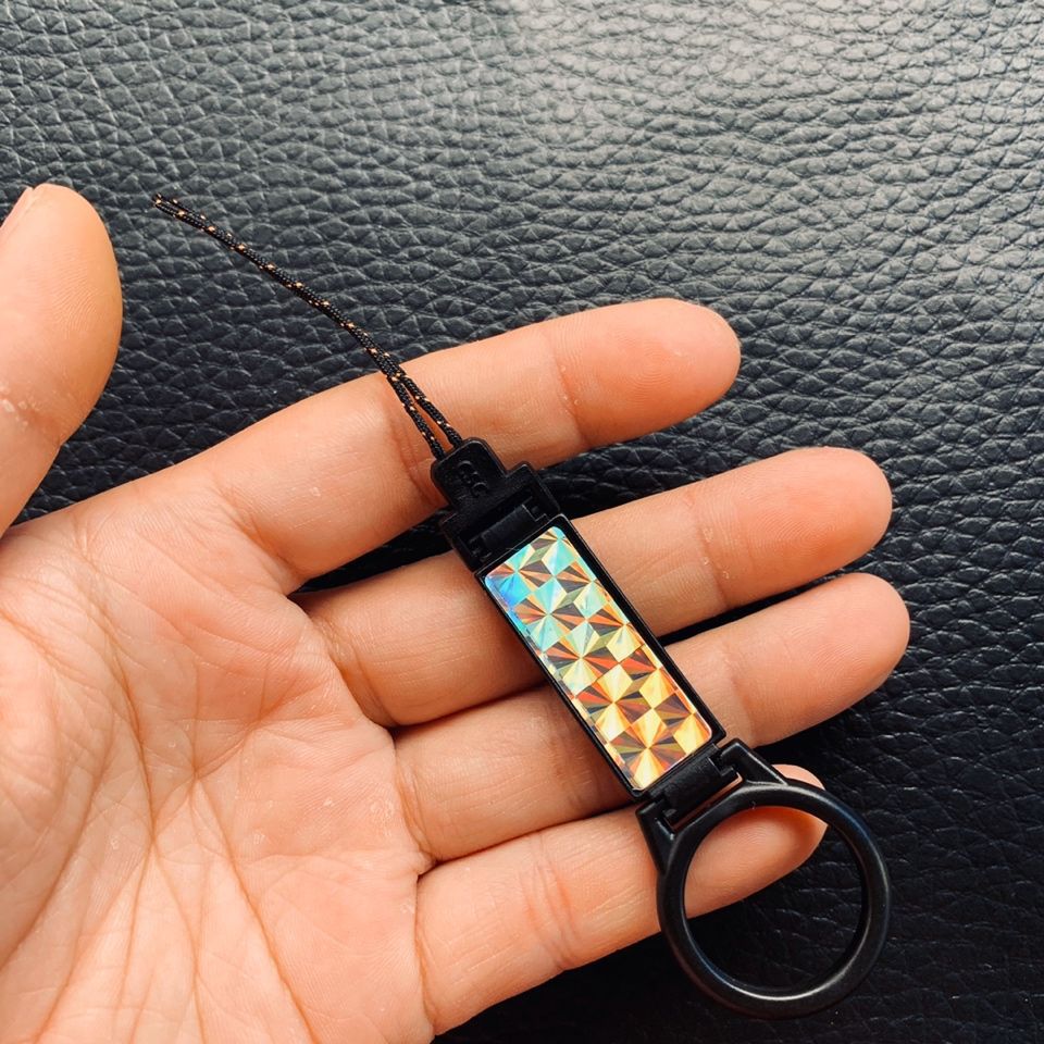 Star Internet Celebrity Style Finger Short Sling Fastened Ring Mobile USB Flash Drive Key Lanyard Drop-Resistant Rings Couple Trendy Brand