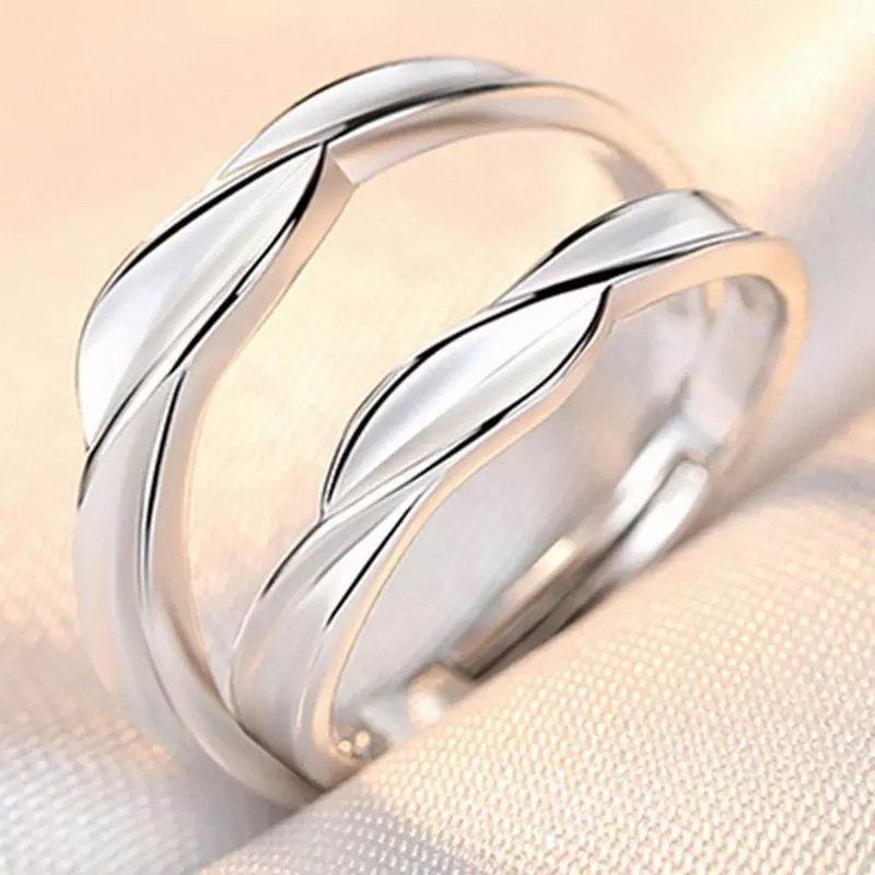 Women Couple Rings Simulation Diamond Ring Open Zircon Ring Classic Ring Wholesale Jewelry Factory TikTok Couple Rings