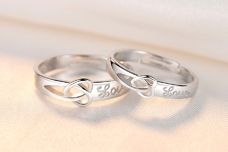 Women Couple Rings Simulation Diamond Ring Open Zircon Ring Classic Ring Wholesale Jewelry Factory TikTok Couple Rings