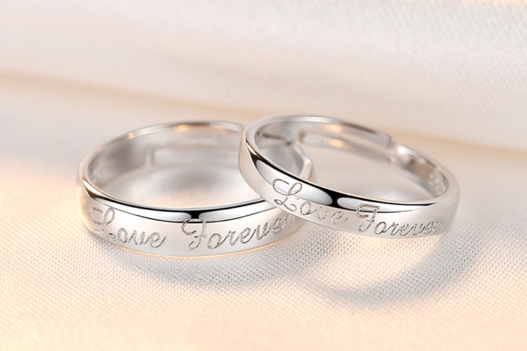 Women Couple Rings Simulation Diamond Ring Open Zircon Ring Classic Ring Wholesale Jewelry Factory TikTok Couple Rings