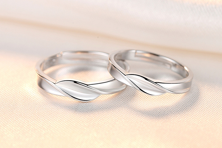 Women Couple Rings Simulation Diamond Ring Open Zircon Ring Classic Ring Wholesale Jewelry Factory TikTok Couple Rings