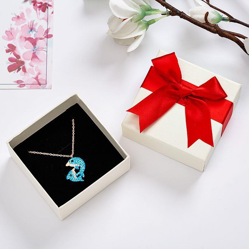 Ring Box  Couple Rings Bow Packing Box Small Bracelet Stud Earrings Box Jewelry Box Customized Wholesale