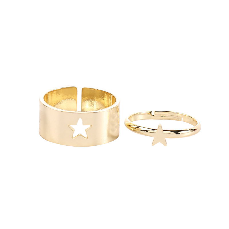 Foreign Trade Cross-Border Punk Couple Ring Men and Women Couple Rings Combination Ins Style Butterfly Fashion Personalized Index Finger Ring Foreign Trade Cross-Border Punk Couple Ring Men and Women Couple Rings Combination Ins Style Butterfly Fashion Personalized Index Finger Ring