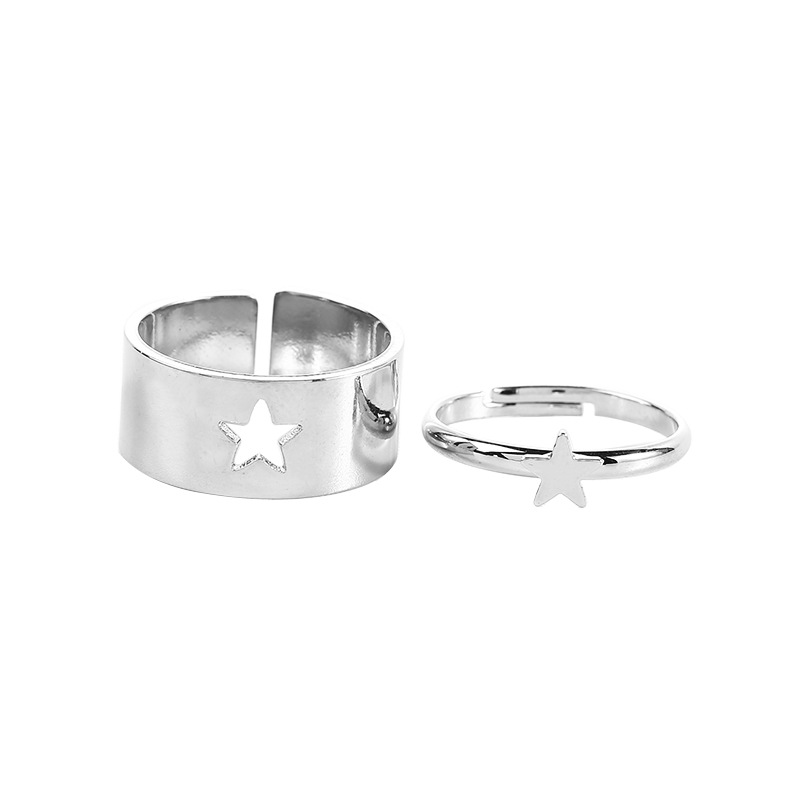 Foreign Trade Cross-Border Punk Couple Ring Men and Women Couple Rings Combination Ins Style Butterfly Fashion Personalized Index Finger Ring Foreign Trade Cross-Border Punk Couple Ring Men and Women Couple Rings Combination Ins Style Butterfly Fashion Personalized Index Finger Ring