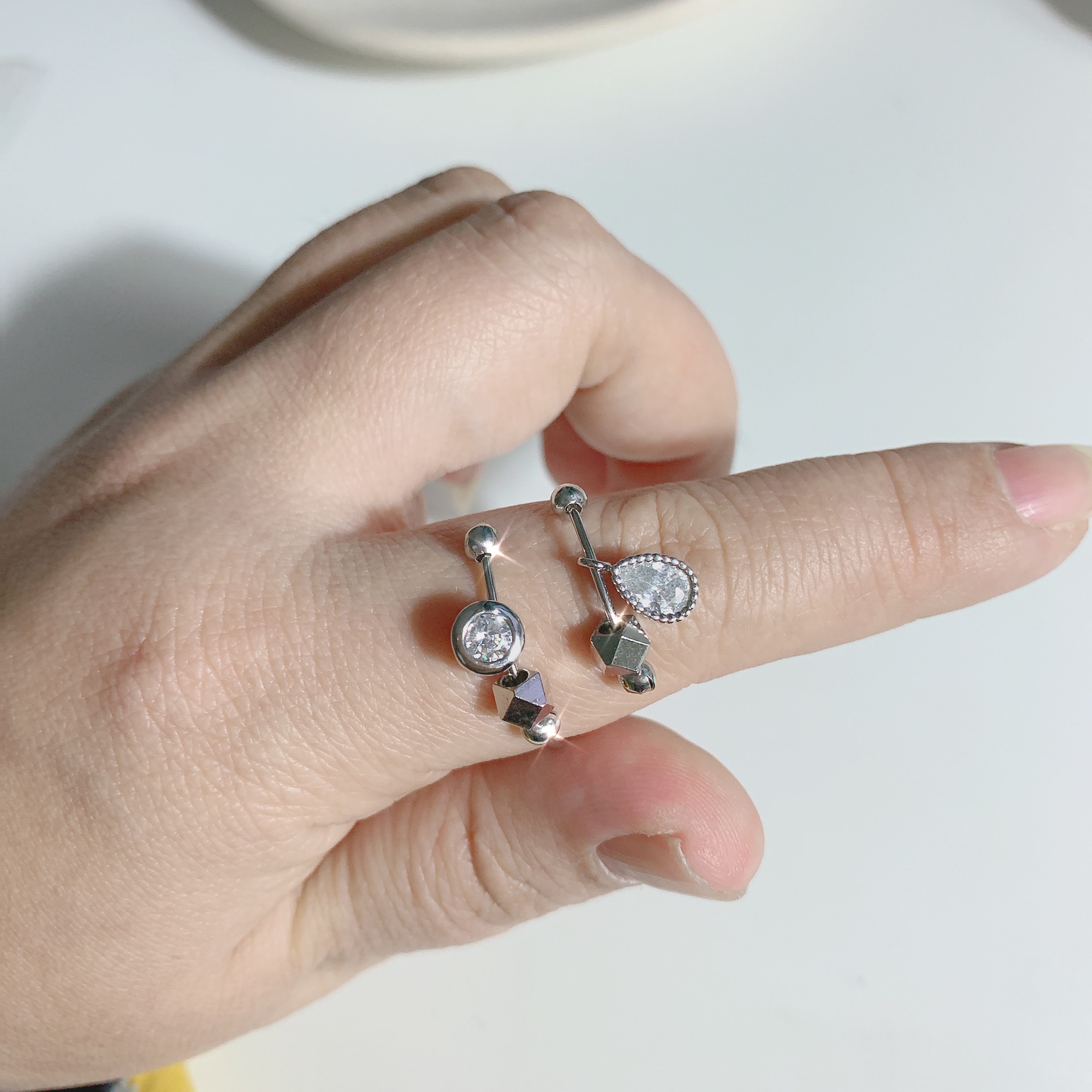 Mining Girl Designer Model Opening Adjustable Simple Combination More than Couple Rings Women's Ring Mining Girl Designer Model Opening Adjustable Simple Combination More than Couple Rings Women's Ring