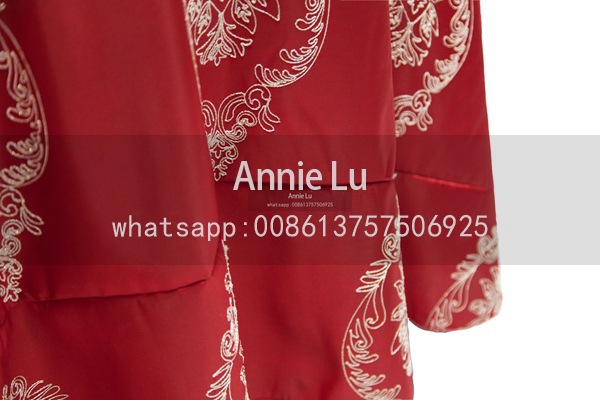 Festive Chinese Red Series Chameleon Three-Dimensional Embroidered Flower Custom Fashion Wedding Hotel Decorative Tablecloth Chair Cover Festive Chinese Red Series Chameleon Three-Dimensional Embroidered Flower Custom Fashion Wedding Hotel Decorative Tablecloth Chair Cover