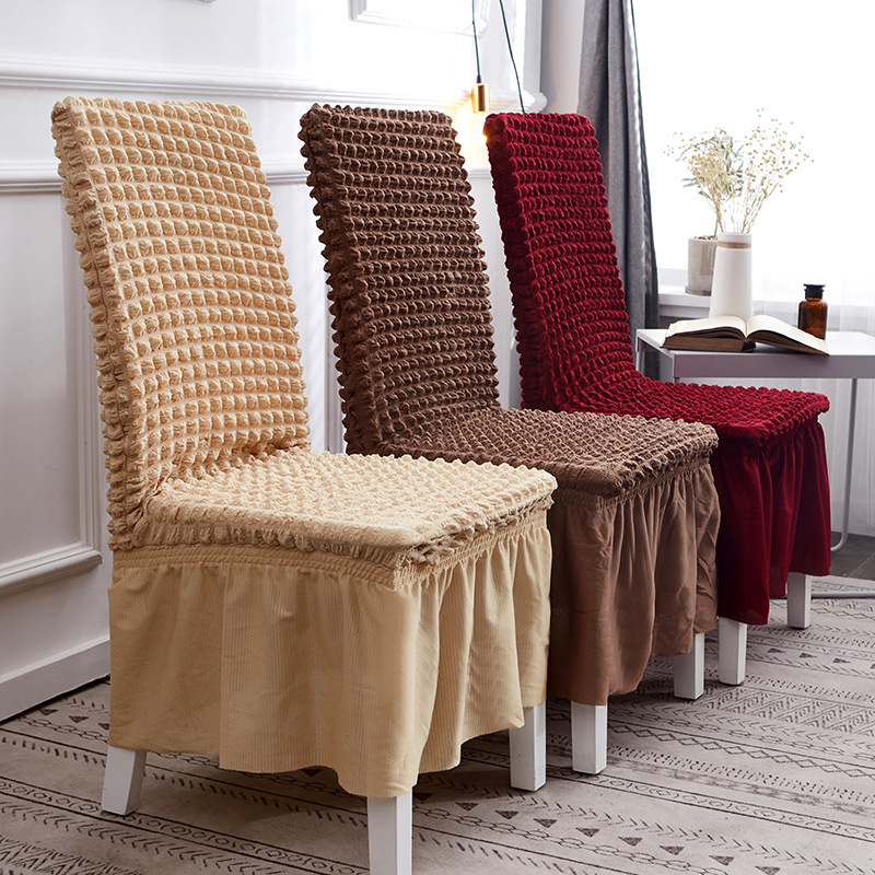 Bubble skirt household elastic one-piece table seat cover cover European-style lattice thickened Chair cover