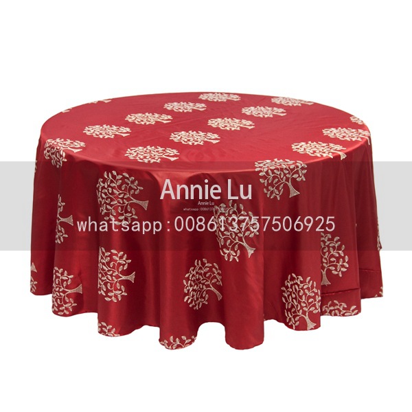 Festive Chinese Red Exquisite Embroidered Three-Dimensional Flower Custom Fashion Wedding Hotel Decorative Tablecloth Tablecloth Chair Cover Festive Chinese Red Exquisite Embroidered Three-Dimensional Flower Custom Fashion Wedding Hotel Decorative Tablecloth Tablecloth Chair Cover