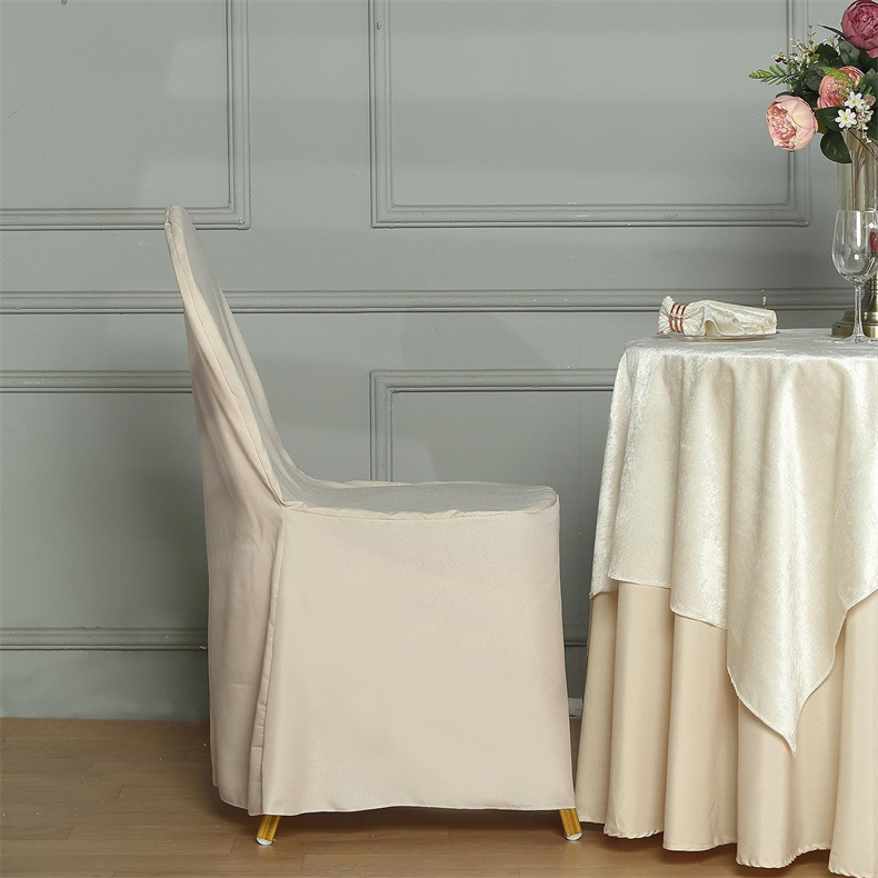 Manufacturers Can Customize Cross-Border Amazon All-Inclusive Satin Hotel Chair Cover