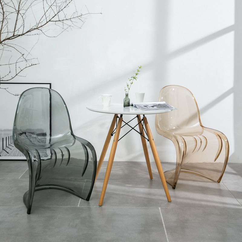Pan Dong Chair S Beauty Nordic Creative Acrylic Plastic Dining Chair Ghost Chair Crystal Stool Subnet Red Transparent Chair