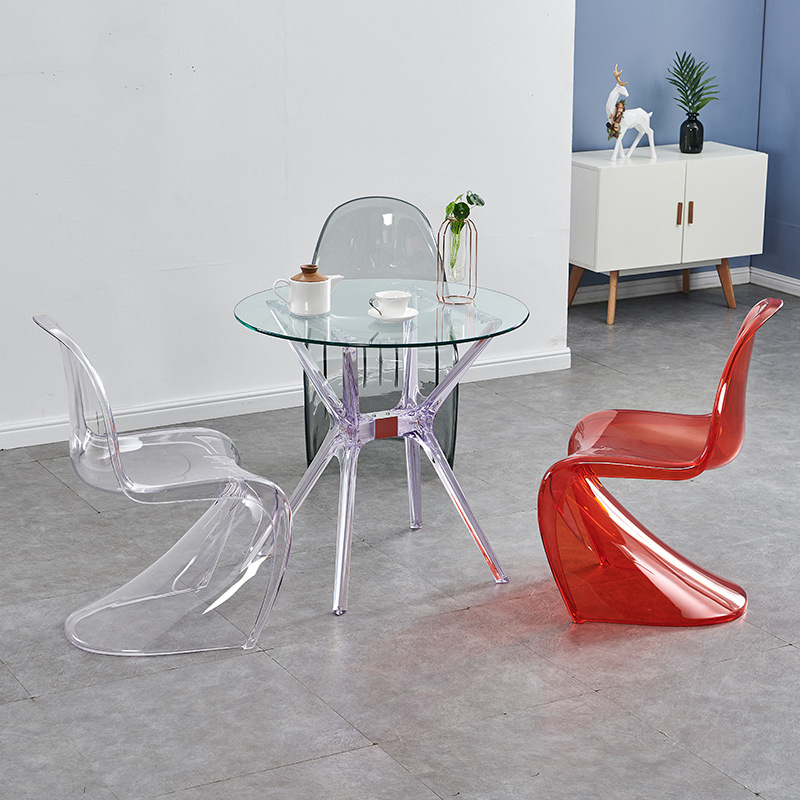 Pan Dong Chair S Beauty Nordic Creative Acrylic Plastic Dining Chair Ghost Chair Crystal Stool Subnet Red Transparent Chair