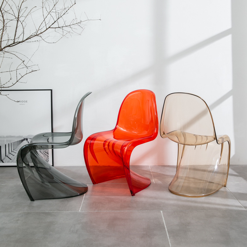Pan Dong Chair S Beauty Nordic Creative Acrylic Plastic Dining Chair Ghost Chair Crystal Stool Subnet Red Transparent Chair