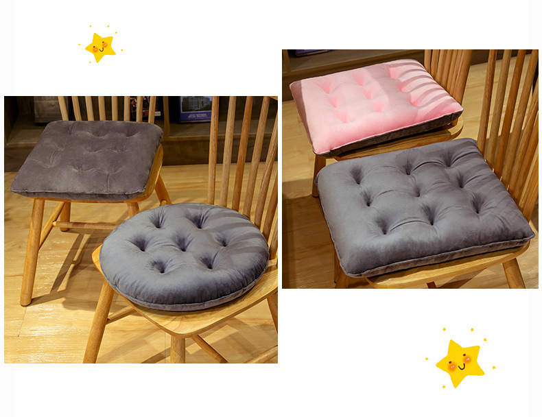 Crystal Velvet Cushion Cute Color Matching Chair Cushion Autumn Winter Warm Seat Cushion Student Chair Cushion Office Chair Cushion Crystal Velvet Cushion Cute Color Matching Chair Cushion Autumn Winter Warm Seat Cushion Student Chair Cushion Office Chair Cushion