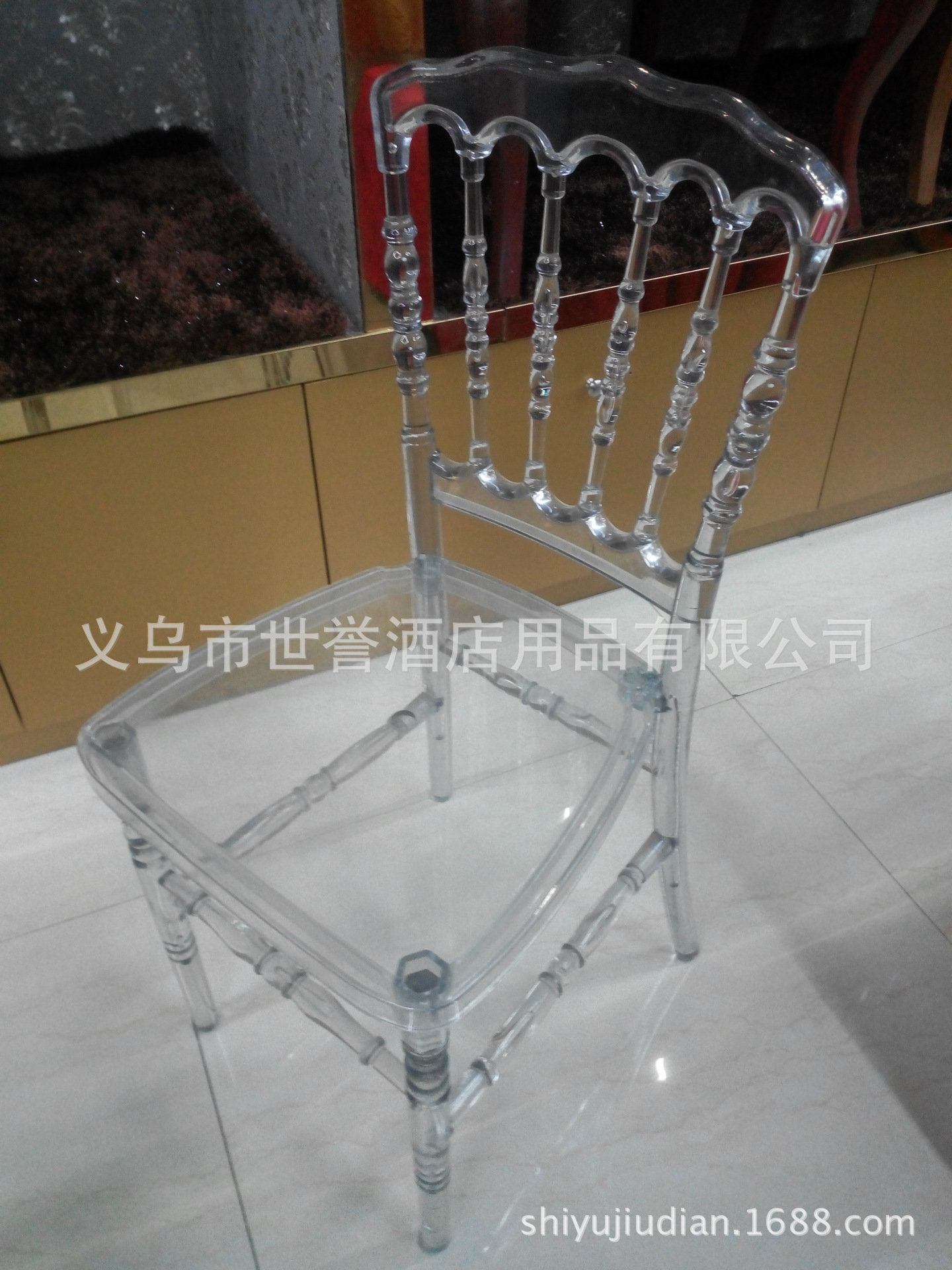 Yiwu acrylic transparent crystal supply bamboo chair bamboo chair chair Outdoor Wedding Chair