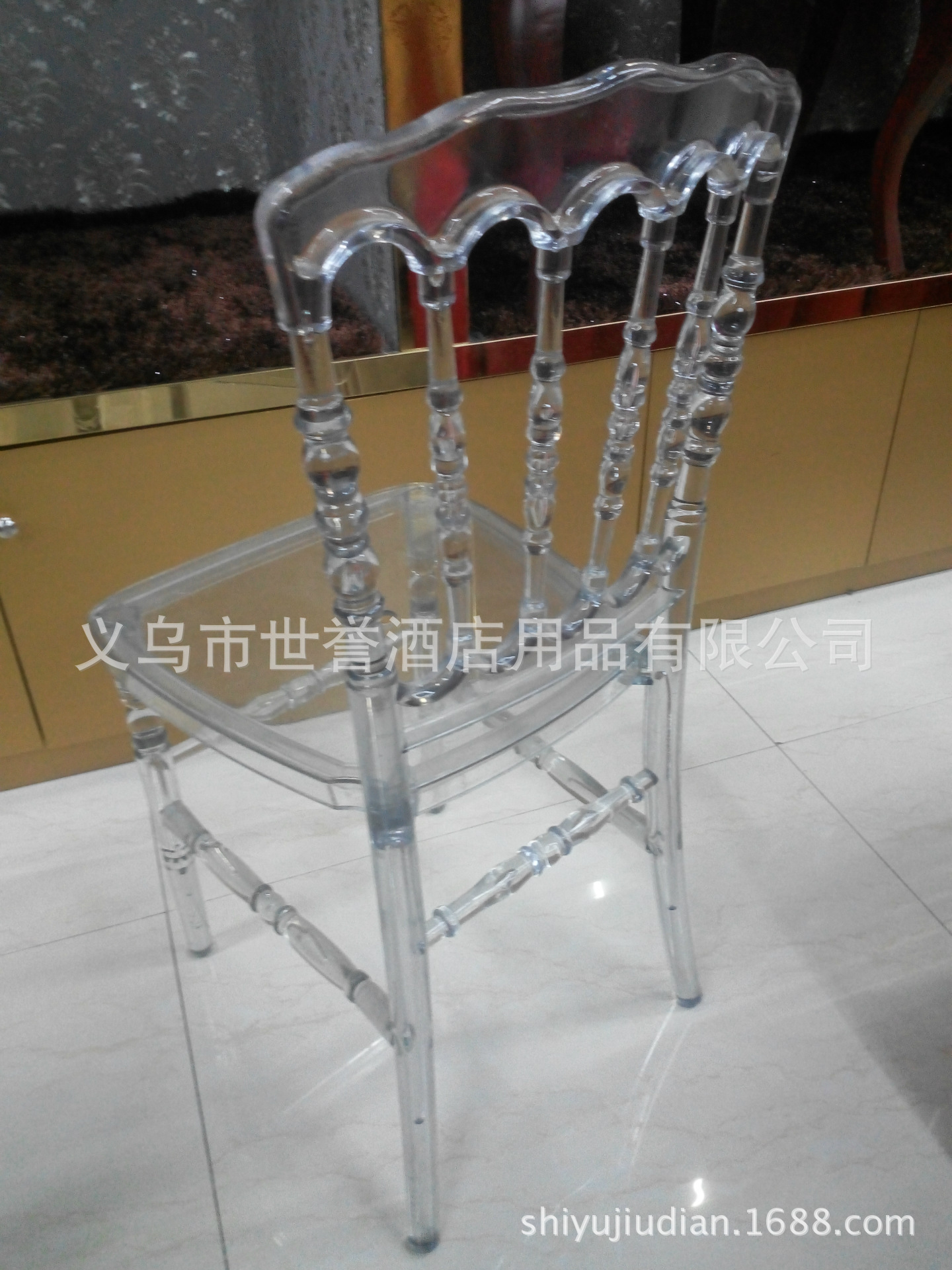 Yiwu acrylic transparent crystal supply bamboo chair bamboo chair chair Outdoor Wedding Chair