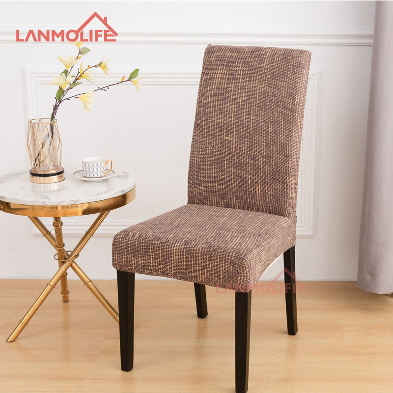 Factory Wholesale Thickened Elastic Chair Cover Hotel Household Euclidean Geometry Printed One-Piece Chair Cover
