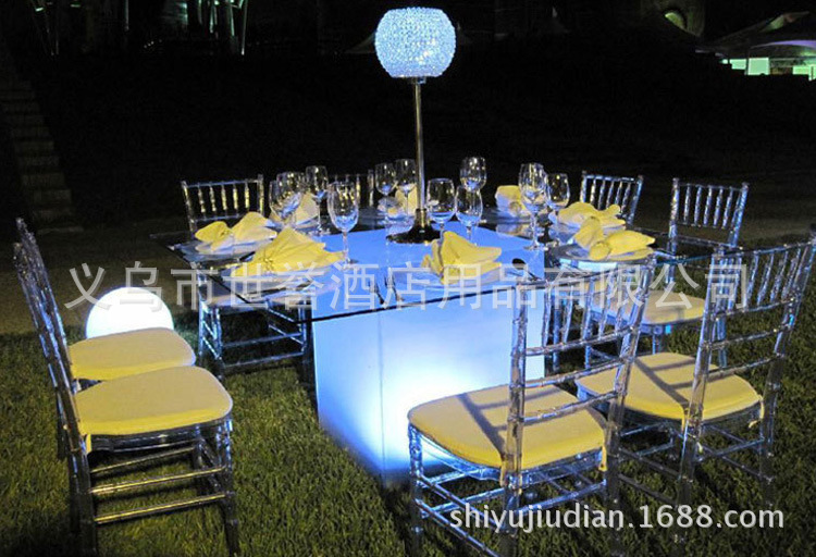 Yiwu transparent acrylic resin Crystal Wedding Chair bamboo chair bamboo chair