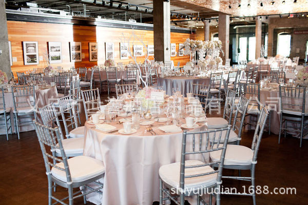 Yiwu transparent acrylic resin color crystal wedding chair chair bamboo chair