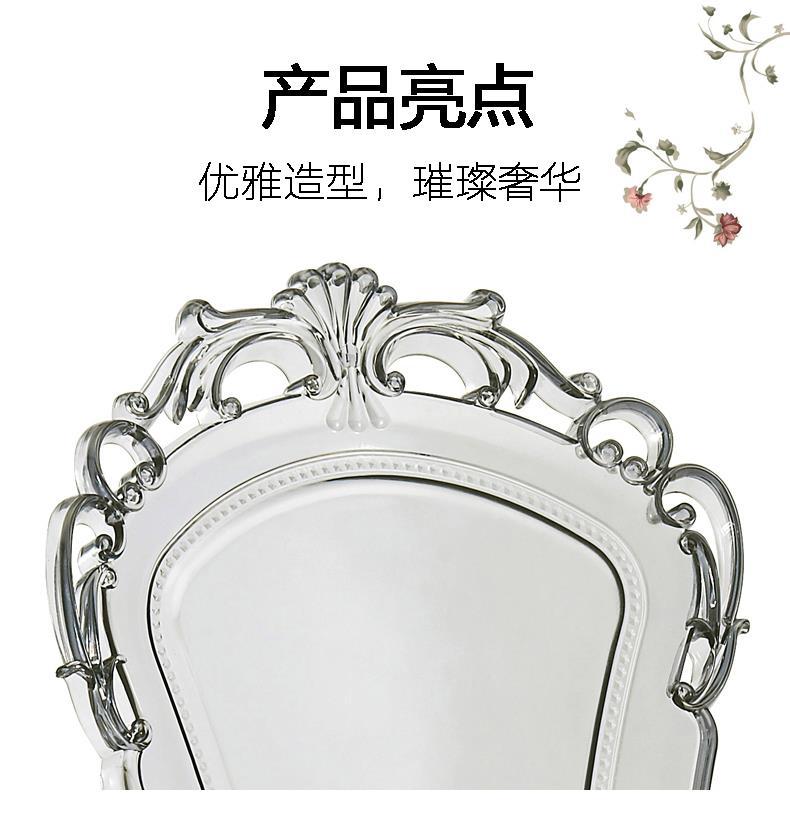 Crystal Chair  Transparent Crystal Dining Chair Ghost Stool Cosmetic Chair Vintage Hotel Palace Chair