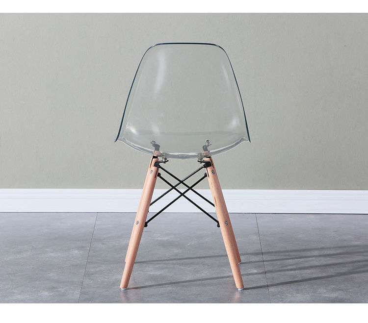 Crystal Chair Acrylic Crystal Chair Nordic Simple Backrest Leisure Dining Chair Internet Celebrity Plastic Stool