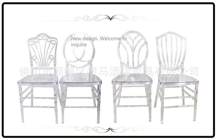 Crystal Chair Phoenix Chair Transparent Wedding Chair Pc Resin Bamboo Chair Acrylic Movable Dining Chair Crystal Chair