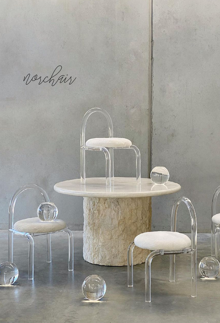 Crystal Chair Household Light Luxury Backrest Chair Designer Transparent Dressing Stool Crystal Chair Crystal Chair Household Light Luxury Backrest Chair Designer Transparent Dressing Stool Crystal Chair