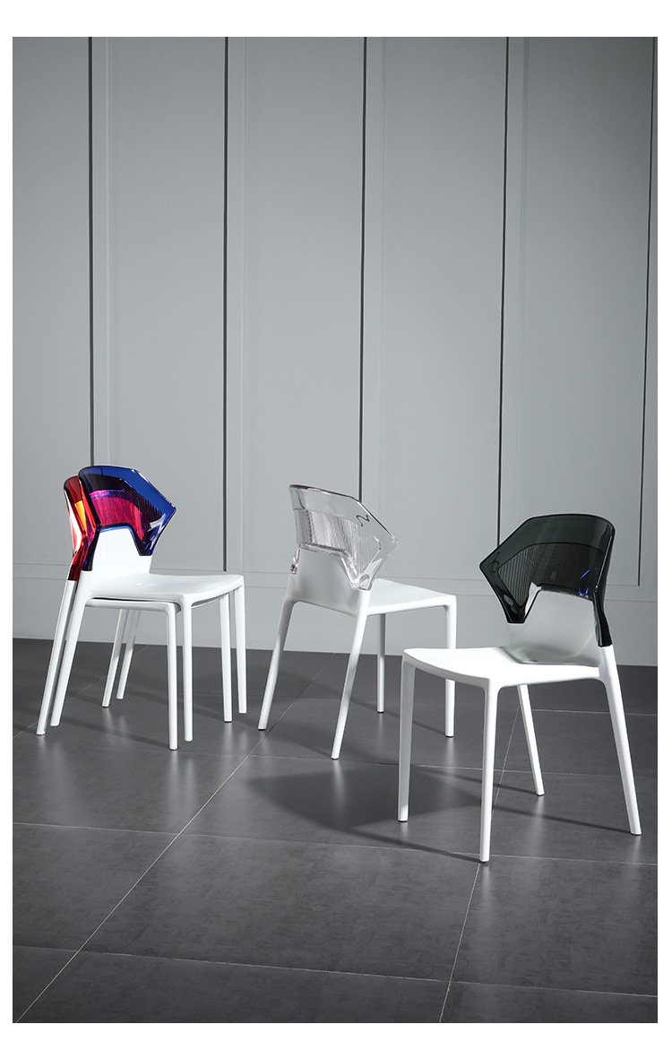 Crystal Chair Home Modern Creative Transparent Crystal Makeup Conference Chair Internet Celebrity Backrest Plastic Stool Crystal Chair Home Modern Creative Transparent Crystal Makeup Conference Chair Internet Celebrity Backrest Plastic Stool
