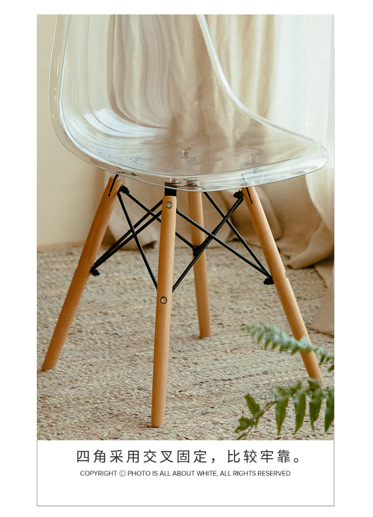 Crystal Chair Simple Transparent Home Backrest Ins Internet Celebrity Dressing Table Crystal Makeup Stool Crystal Chair Simple Transparent Home Backrest Ins Internet Celebrity Dressing Table Crystal Makeup Stool