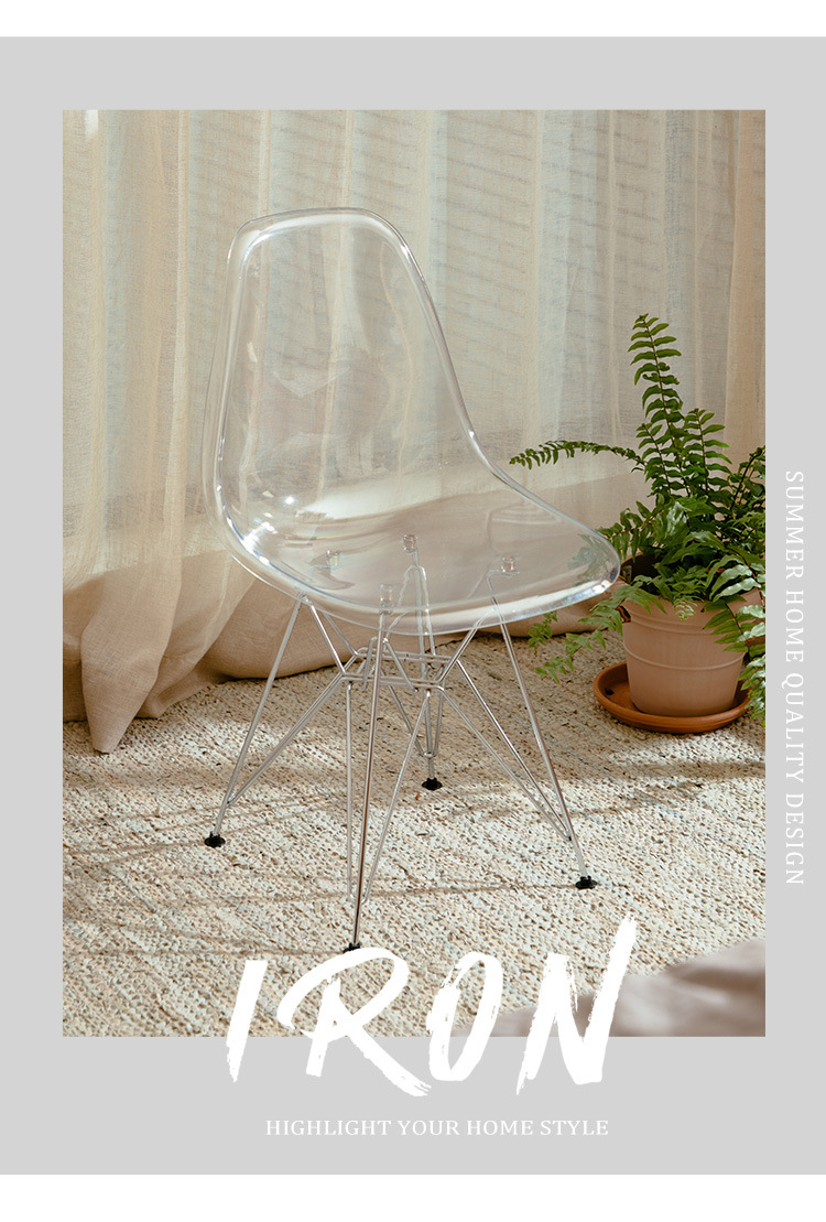 Crystal Chair Simple Transparent Home Backrest Ins Internet Celebrity Dressing Table Crystal Makeup Stool Crystal Chair Simple Transparent Home Backrest Ins Internet Celebrity Dressing Table Crystal Makeup Stool