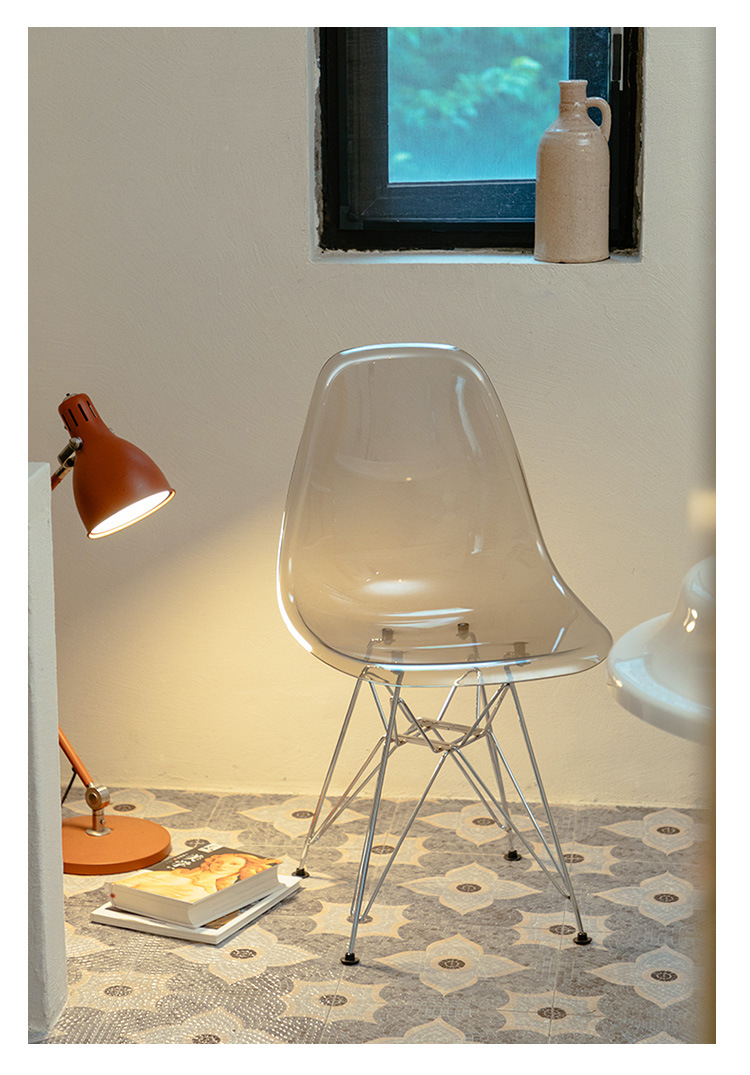 Crystal Chair Simple Transparent Home Backrest Ins Internet Celebrity Dressing Table Crystal Makeup Stool Crystal Chair Simple Transparent Home Backrest Ins Internet Celebrity Dressing Table Crystal Makeup Stool