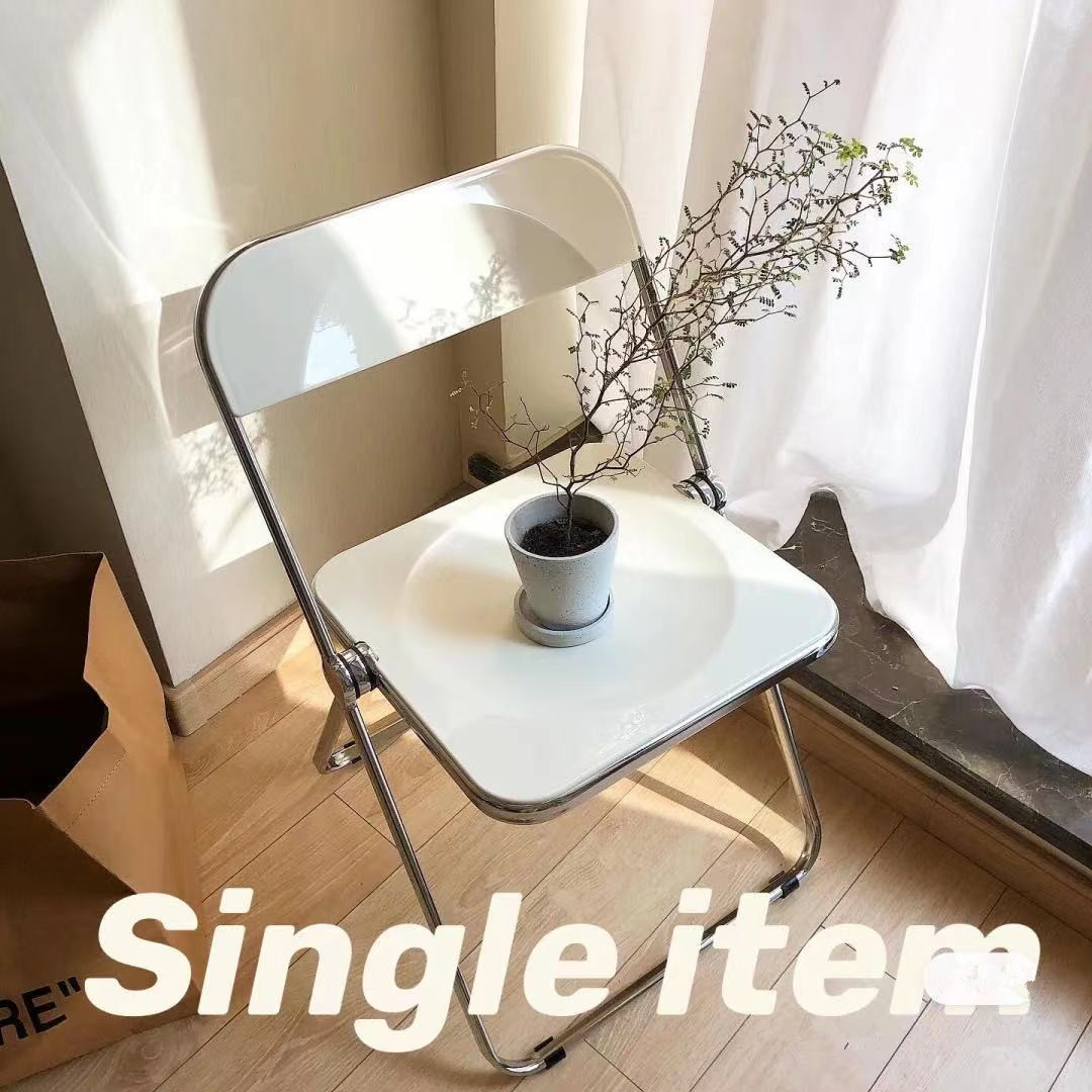 Crystal Chair  Acrylic Crystal Dining Chair Ins Makeup Stool Subnet Red Women&#039;s Clothing Store Photo Chair