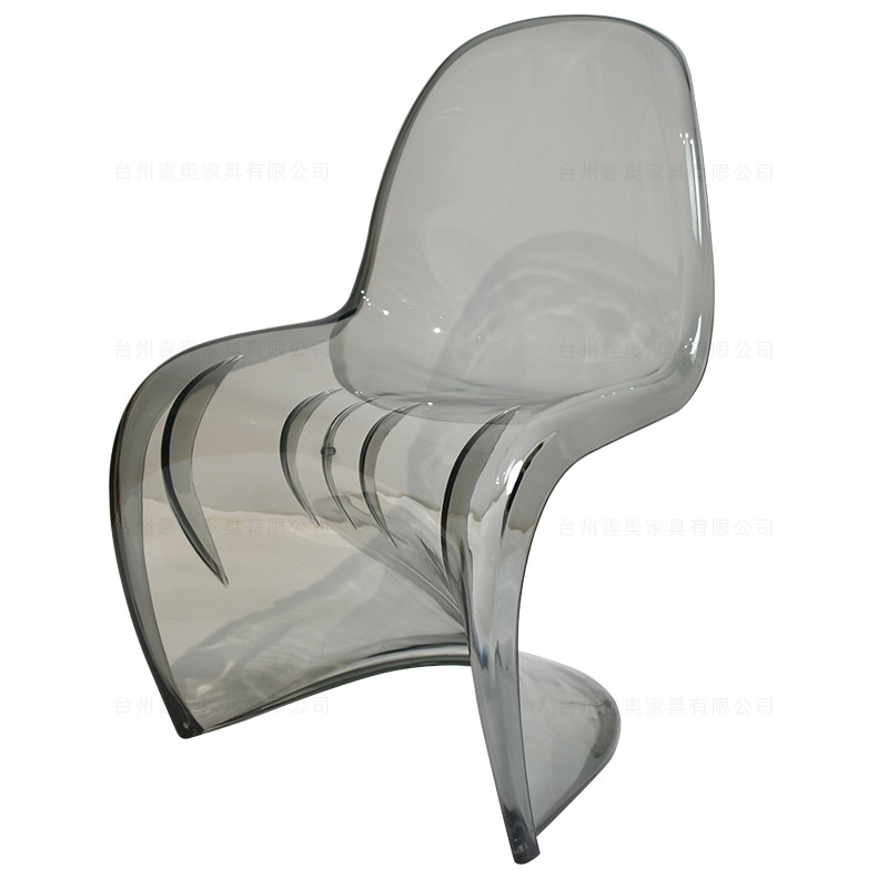 Crystal Chair  Nordic Creative Pan Tong Chair Internet Celebrity Ins Acrylic Ghost Chair Crystal Dining Chair