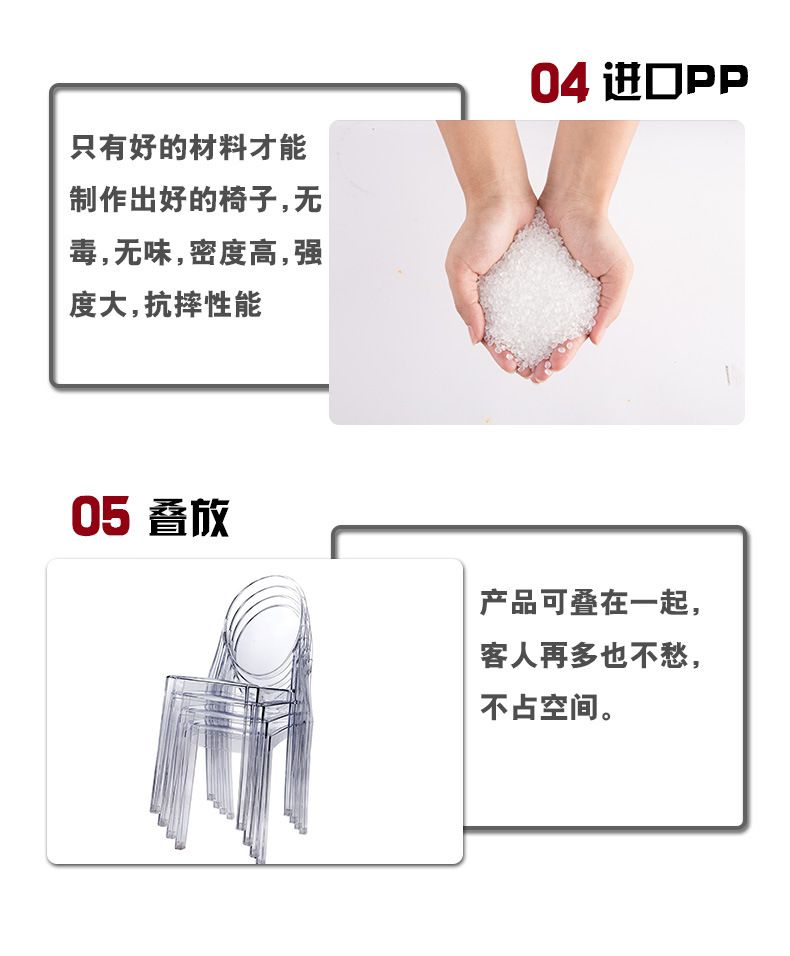 Dining Chair Transparent Light Chair Wedding Ins Style Conference Chair Nordic Ghost Devil Crystal Chair Crystal Chair