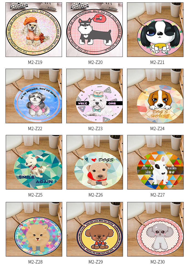Carpet Wholesale Custom Computer Chair Mat Hanging Basket Mat Crystal Velvet round Carpet Floor Mat Printed Cartoon Children's Blanket Carpet Wholesale Custom Computer Chair Mat Hanging Basket Mat Crystal Velvet round Carpet Floor Mat Printed Cartoon Children's Blanket
