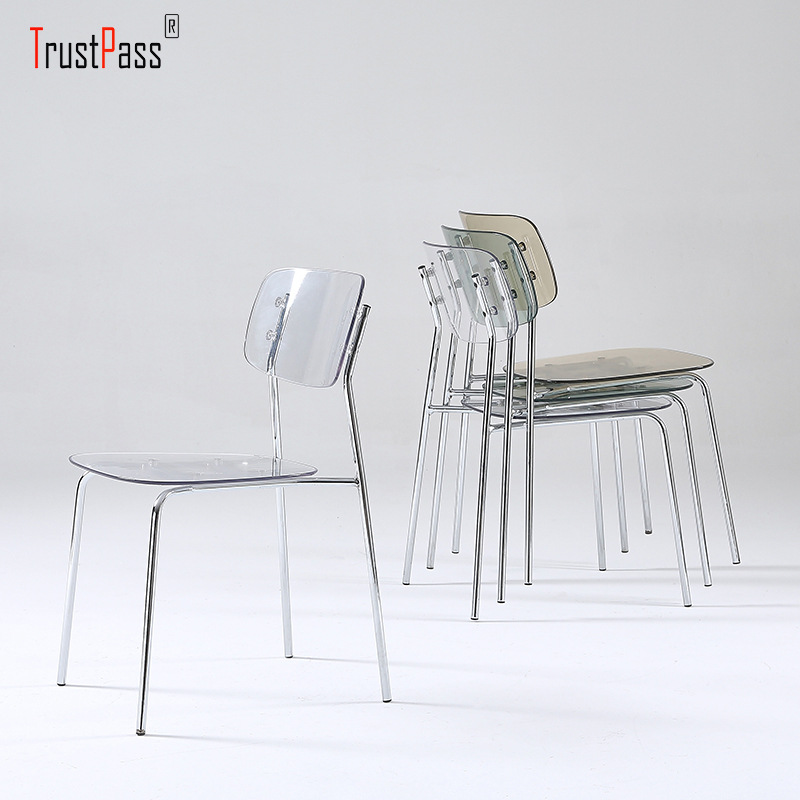 Crystal Chair  Ins Internet Celebrity Acrylic Plastic Crystal Chair Designer Chair Photo Negotiation Chair
