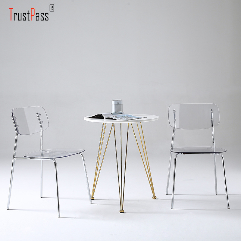 Crystal Chair  Ins Internet Celebrity Acrylic Plastic Crystal Chair Designer Chair Photo Negotiation Chair