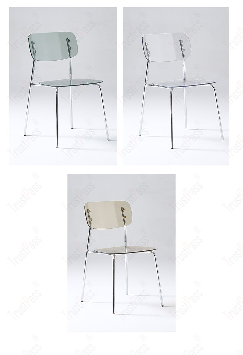 Crystal Chair  Ins Internet Celebrity Acrylic Plastic Crystal Chair Designer Chair Photo Negotiation Chair