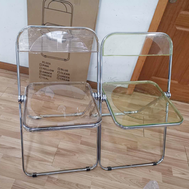 Crystal Chair Dining Chair Ins Internet Celebrity Acrylic Plastic Crystal Chair Designer Chair Photo Negotiation Chair