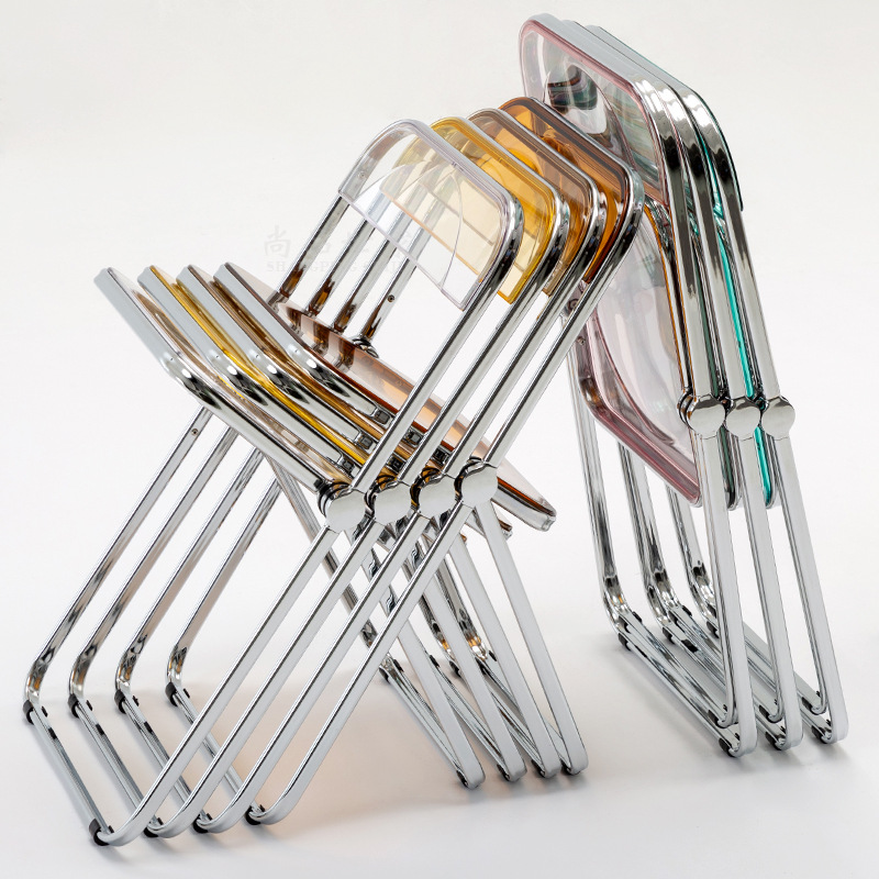 Crystal Chair Dining Chair Ins Internet Celebrity Acrylic Plastic Crystal Chair Designer Chair Photo Negotiation Chair