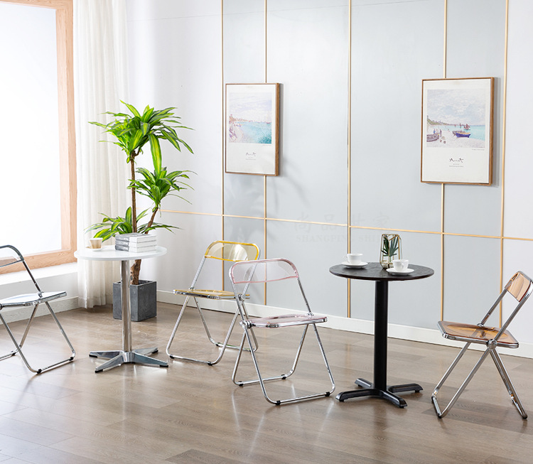 Crystal Chair Dining Chair Ins Internet Celebrity Acrylic Plastic Crystal Chair Designer Chair Photo Negotiation Chair