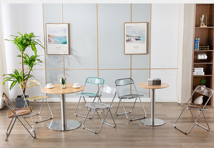 Crystal Chair Dining Chair Ins Internet Celebrity Acrylic Plastic Crystal Chair Designer Chair Photo Negotiation Chair