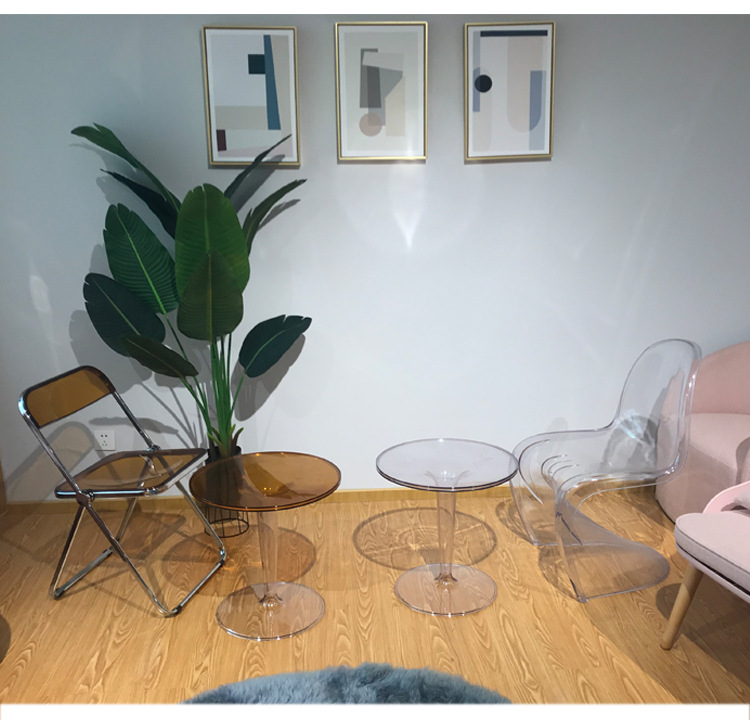 Crystal Chair Dining Chair Ins Internet Celebrity Acrylic Plastic Crystal Chair Designer Chair Photo Negotiation Chair