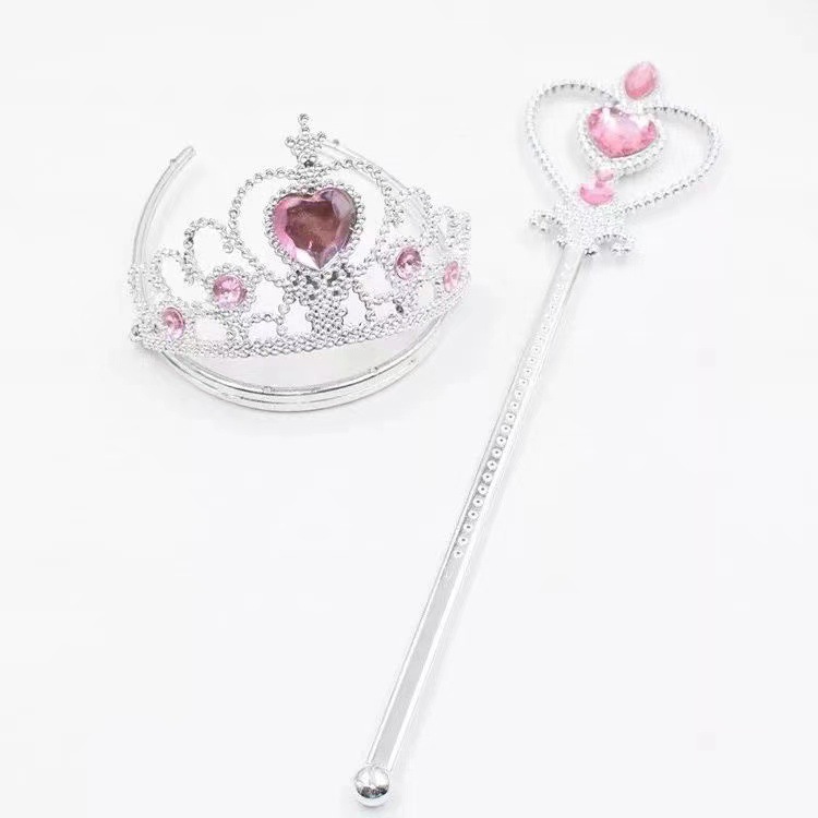 New Crown Veil Children's Travel Ornament Wedding Garland Lace Princess Headwear Garland Luminous Veil