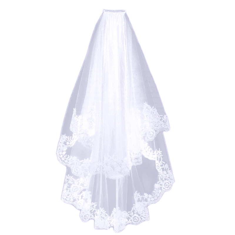 Black Veil Short Lace Headdress Spiritual Love Wedding Clothes Witch Halloween Party Photo Veil Veil
